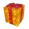 Barcana 26-Inch Illuminated Fiberglass Red Package with Gold Bow Outdoor Christmas Light