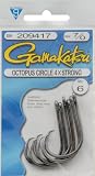 SPRO/Gamakatsu Octopus Circle 4x 7/0- Straight Eye/ Blk/ Loose 6 perPk #209417
