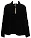 Lands' End Womens Black Stretch Fleece Pullover
