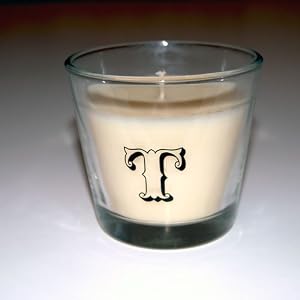 Personalised Vanilla Scented Candle - T