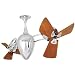 Matthews Fan Company AR-WDBRBR Brushed Brass/Wood Ar Ruthiane 48 Rotational Ceiling Fan with