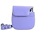 Katia Camera Case Bag Compatible for Fujifilm Instax Mini 11/9/ 8+/ 8 Instant Film Camera with Shoulder Strap and Photo Accessories Pocket - Purple Alpaca