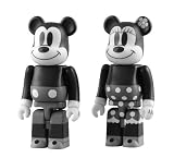 BE@BRICK MICKEY MOUSE & MINNIE MOUSE (BLACK & WHITE ver.) 2 PACK