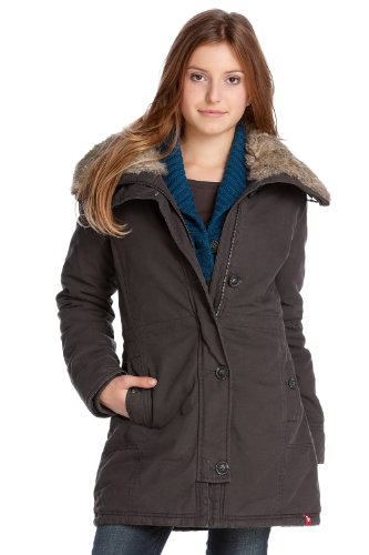 ESPRIT M&auml;dchen Parka X02240, Gr. 128 (XS), Braun (208 barrel brown) Preisvergleich