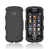 BLACK For Samsung Solstice II Rubberize Hard Case Cover