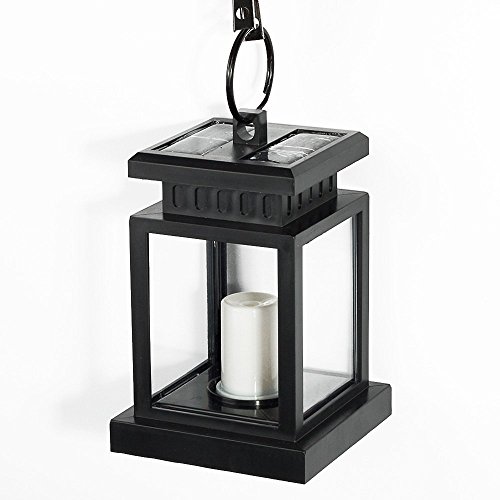 Falove led solar mission lantern, vintage solar powered…