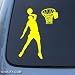 BASKETBALL - Hoops Sport - Car, Truck, Notebook, Vinyl Decal Sticker #1207 | Vinyl Color: Yellow