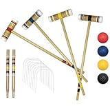 Franklin Recreational 4 Player Croquet Set With Carry Bag