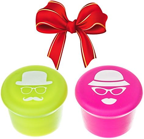 Kool Kitchen Essentials Fun Vacuum Wine & Champagne Bottle Stopper 2 Pack