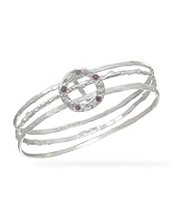CleverSilvers Multibangle Bracelets With Amethyst