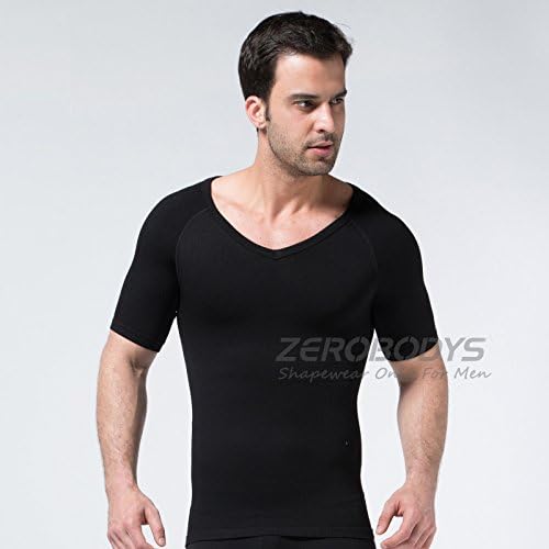CUTEDONKEY Men's Slimming Trimmer Body Shaper T-shirt Lose Weight Underwears Vest Tank T-shirt (black, M)