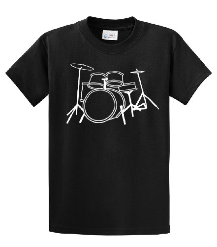 Drumming T-Shirt Drum Set Design Drummer Tee