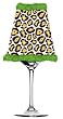 Get Lit Wine Glass Votive, Leopard
