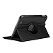 GMYLE(R) Black 360 Degree Rotating PU Leather Folio Stand Case Cover for Nook HD 7 inches Barnes & Noble e-Book Reader Tablet (Multi Angle- Vertical/Horizontal and Wake up Sleep Function)