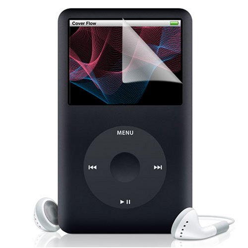 Apple Ipod Ipod Classic 80gb, 160gb Premium Reusable LCD Screen Protector with Lint Cleaning Cloth By Ikross ( 3 Packs )