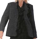 BellaDonnaModen Extravaganter BLAZER Tweed-Optik Kurbelstickerei