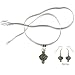 Sterling Silver Peridot Earrings and Pendant Set