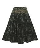 Plus Size Brown Velvet Skirt