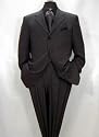 Signature Gold Collection- Men's 3-Buttons True Charcaol Superfine Super 150s' Merino Wool Suit
