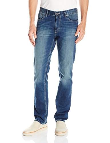 Calvin Klein Jeans Men s 30 Inseam Slim Straight Jean, Authentic Blue, 31W 30L