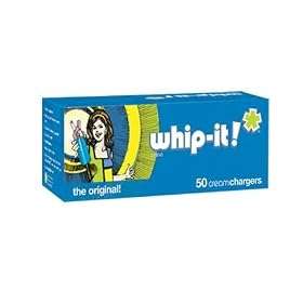 CR050 - Whip -it - 50 units Cream chargers nitrous oxide N2O. Compatible ISI, MASTRAD, ICO, BESTWHIP, KAYSER and others.