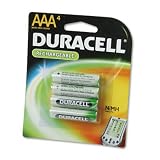 Duracell DC2400B4N AAA NiMh Rechargeable Batteries (4 Pack)