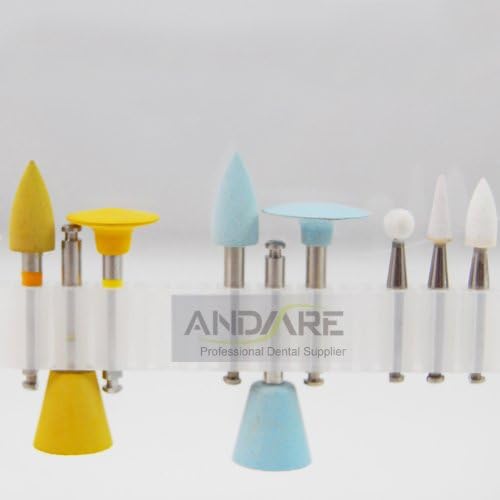 RA 0409 Dental Enamel and porcelain polishing kits Used for Low-Speed 9 Pcs