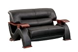 Loveseat by Global - Black (2033-BL-L)