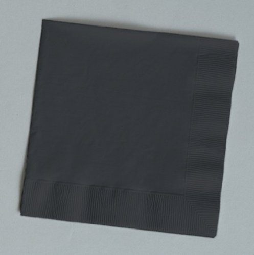 150-Count Value Pack Paper Beverage Napkins, Black Velvet