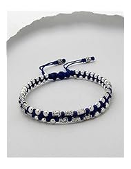 Cotton Waxed Thread Bracelet In Zinc