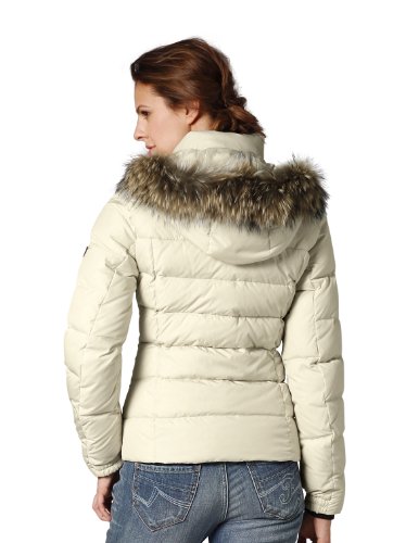 Fire and Ice Women's Sale-DP Ski Outdoor Jacket - Chalk Beige, Size 38