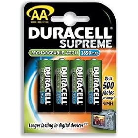 Duracell AA Rechargeable Battery Accu NiMH 2450 mAh Ref 15036491 [Pack