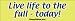 Live Life to the Full Today - Refrigerator Magnets 7x2 in