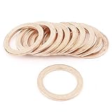 uxcell 銅ワッシャー　22mmx30mmx2mm フラット　銅箔　押し潰す　ワッシャー　シールリング　ガスケット　10 個入