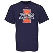 Nike Illinois Fighting Illini Navy Blue Classic Logo T-shirt