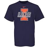 Nike Illinois Fighting Illini Navy Blue Classic Logo T-shirt