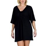 Women's Plus Size Merona Swim Coverup - Ebony