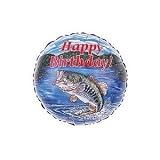 Happy Birthday Bass Fishing 18 Inch Foil Balloon
