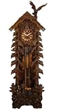 Grandfather Clock with Cuckoo and Eagle