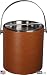 Leatherette Ostrich Brown Ice Bucket By ArvindGroup