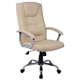 Winchester – Executive Desk Chair – Headrest, Adjustable, Gas Lift – Cream