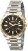 Two Tone Stainless Steel Dress Charcoal Dial Kinetic