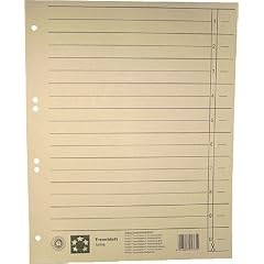 5 Star 794850 Trennbl�tter farbig 30x24 cm, RC Karton 230 g/qm Inh.100, orange