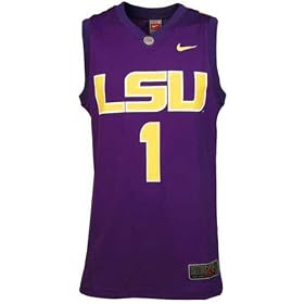 Nike Elite LSU Tigers #1 Purple Youth Replica Basketball Jersey