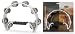 Stagg Music EZ Grip Tambourine - White