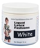Liquid Latex Fashions Ammonia-Free Body Paint, White, 16-Ounce Jar