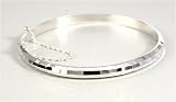 STERLING SILVER BANGLE BRACELET 60mm x 5mm