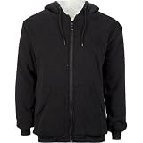 KENPO Mens Sherpa Hoodie - Black