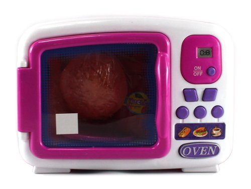 My Fun Microwave Children's Pretend Play Battery Operated Toy Microwave ...