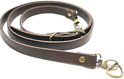 T200 Brown made From Italy Leather Bag Straps Replacement.